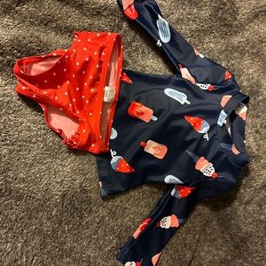Brand new never worn baby girl 6 month swimsuit